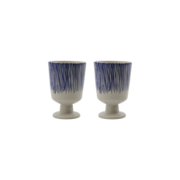 House Doctor Diva mokken gebroken wit/blauw set van 4 stuks - 5707644921894 House Doctor Diva mokken gebroken wit/blauw set van 4 stuks - 5707644921894