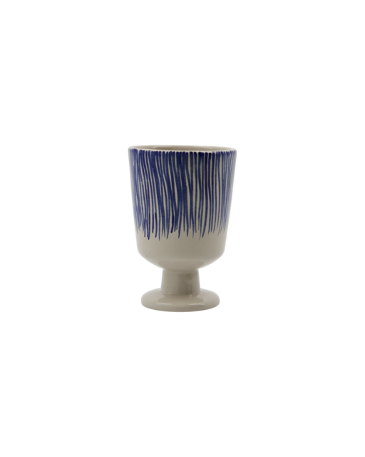 House Doctor Diva mugs off-white/blue set of 4 - 5707644921894 House Doctor Diva mugs off-white/blue set of 4 - 5707644921894