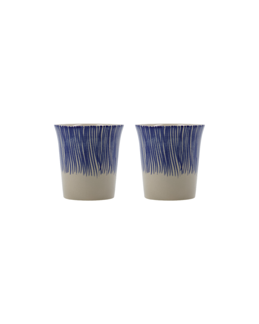 House Doctor Diva mokken blauw set van 4 stuks - 900000485 House Doctor Diva mokken blauw set van 4 stuks - 900000485