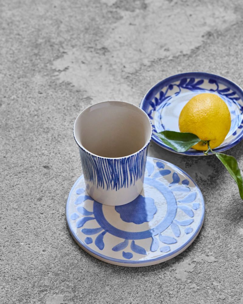 House Doctor Diva mugs blue set of 4 - 900000485 House Doctor Diva mugs blue set of 4 - 900000485