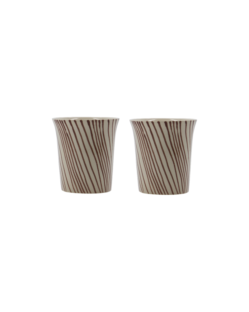 House Doctor Lot de 4 mugs Diva marron - 900000489 House Doctor Lot de 4 mugs Diva marron - 900000489