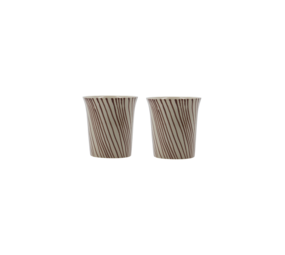 House Doctor Ensemble de 4 mugs Diva marron House Doctor Ensemble de 4 mugs Diva marron