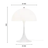 Louis Poulsen Panthella 400 bordlampe opal - 5744167042