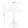 Louis Poulsen Panthella 400 tafellamp opaal - 5744167042 Louis Poulsen Panthella 400 tafellamp opaal - 5744167042