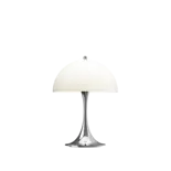 Louis Poulsen Lampada da tavolo portatile Panthella 250 cromo opalino beige - 5744172998 Louis Poulsen Lampada da tavolo portatile Panthella 250 cromo opalino beige - 5744172998