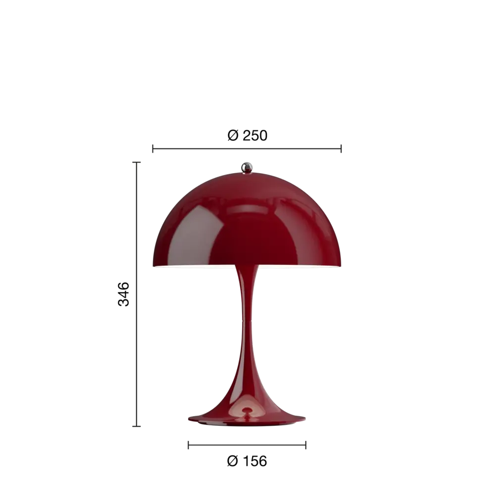 Louis Poulsen Panthella 250 bærbar bordlampe bordeaux - 5744173052 Louis Poulsen Panthella 250 bærbar bordlampe bordeaux - 5744173052