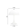 Louis Poulsen Panthella 250 portable tafellamp opal white - 5744172943 Louis Poulsen Panthella 250 portable tafellamp opal white - 5744172943