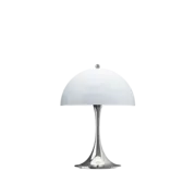 Louis Poulsen Lampe de table portable Panthella 250 chrome opale bleu gris - 5744172956 Louis Poulsen Lampe de table portable Panthella 250 chrome opale bleu gris - 5744172956