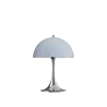 Louis Poulsen Lámpara de mesa portátil Panthella 250 cromo azul ópalo gris - 5744172956 Louis Poulsen Lámpara de mesa portátil Panthella 250 cromo azul ópalo gris - 5744172956