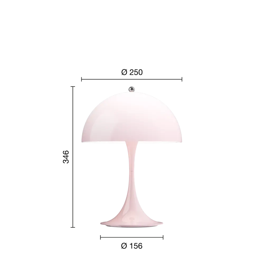 Louis Poulsen Panthella 250 tragbare Tischleuchte opal blassrosa - 5744172969 Louis Poulsen Panthella 250 tragbare Tischleuchte opal blassrosa - 5744172969