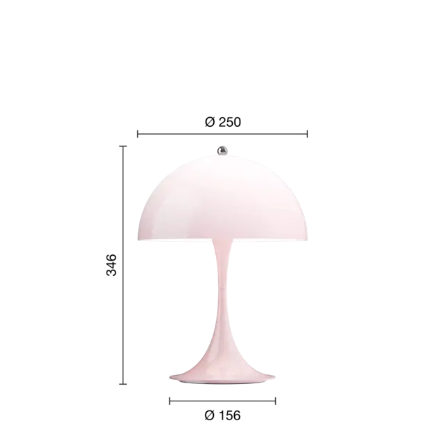Louis Poulsen Panthella 250 tragbare Tischleuchte opal blassrosa - 5744172969 Louis Poulsen Panthella 250 tragbare Tischleuchte opal blassrosa - 5744172969