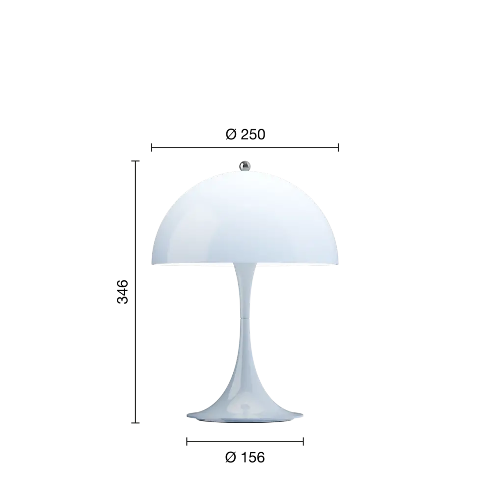 Louis Poulsen Panthella 250 tragbare Tischleuchte opal hellblau - 5744172972 Louis Poulsen Panthella 250 tragbare Tischleuchte opal hellblau - 5744172972