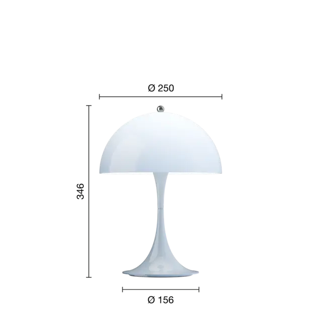 Louis Poulsen Panthella 250 tragbare Tischleuchte opal hellblau - 5744172972 Louis Poulsen Panthella 250 tragbare Tischleuchte opal hellblau - 5744172972