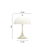 Louis Poulsen Panthella 250 tragbare Tischleuchte opalbeige - 5744172985 Louis Poulsen Panthella 250 tragbare Tischleuchte opalbeige - 5744172985