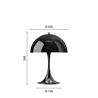 Louis Poulsen Panthella 250 bærbar bordlampe uigennemsigtig sort - 5744173007 Louis Poulsen Panthella 250 bærbar bordlampe uigennemsigtig sort - 5744173007
