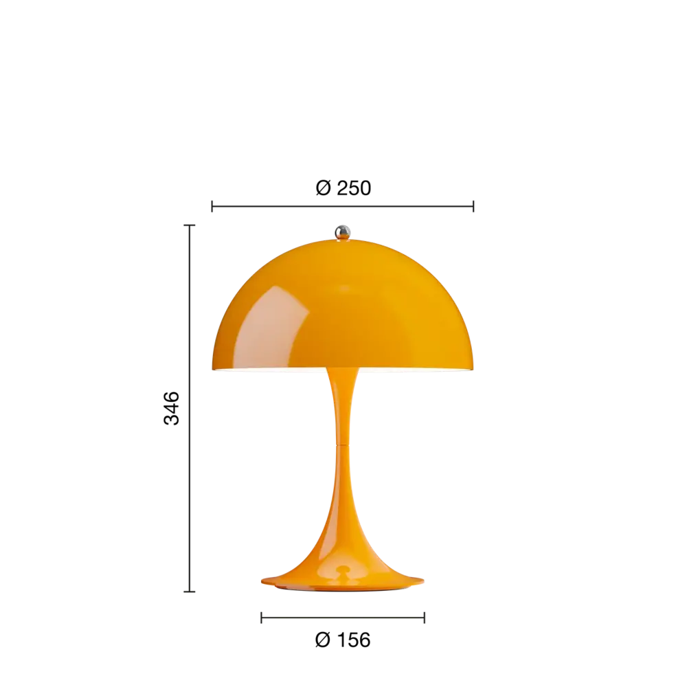 Louis Poulsen Panthella 250 tragbare Tischleuchte opak orange - 5744173010 Louis Poulsen Panthella 250 tragbare Tischleuchte opak orange - 5744173010