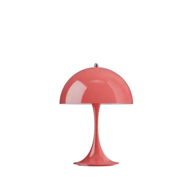 Louis Poulsen Lámpara de mesa portátil Panthella 250 coral opaco - 5744173023