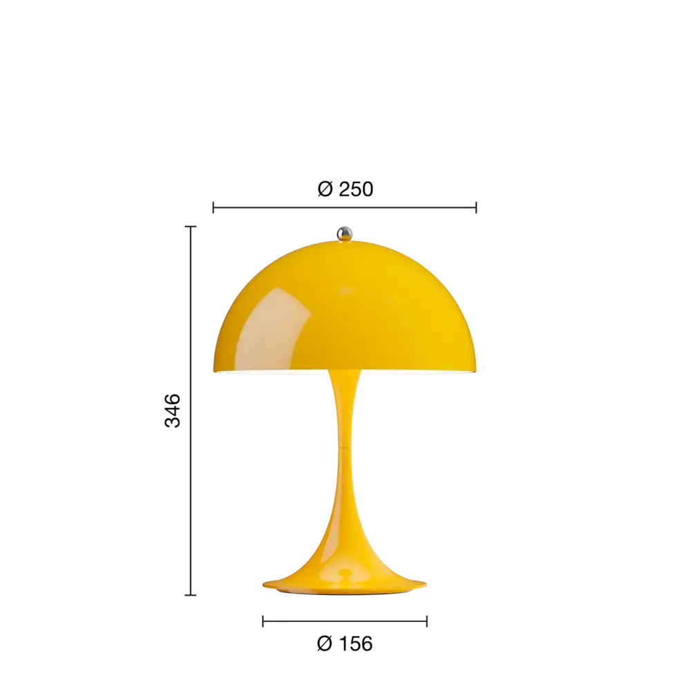 Louis Poulsen Panthella 250 portable table lamp opaque yellow - 5744173036 Louis Poulsen Panthella 250 portable table lamp opaque yellow - 5744173036