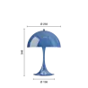 Louis Poulsen Panthella 250 bärbar bordslampa ogenomskinlig indigoblå - 5744173049 Louis Poulsen Panthella 250 bärbar bordslampa ogenomskinlig indigoblå - 5744173049
