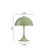 Louis Poulsen Panthella 250 portabel bordslampa ogenomskinlig mossgrön - 5744173065 Louis Poulsen Panthella 250 portabel bordslampa ogenomskinlig mossgrön - 5744173065