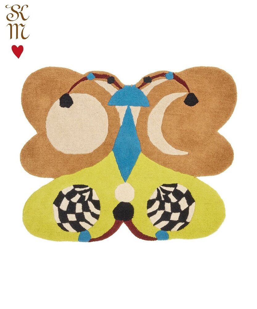Doing Goods Tapis papillon Melody Moon citron L - 1.45.10.116.099.5 Doing Goods Tapis papillon Melody Moon citron L - 1.45.10.116.099.5