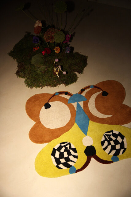 Doing Goods Tapis papillon Melody Moon citron L - 1.45.10.116.099.5 Doing Goods Tapis papillon Melody Moon citron L - 1.45.10.116.099.5