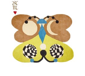 Doing Goods Melody Moon butterfly rug lemon XL