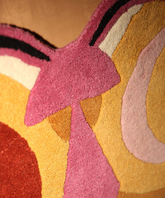 Doing Goods Melody Moon butterfly vloerkleed ocre L - 1.45.10.120.099.5