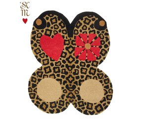Doing Goods Tappeto a farfalla leopardata Loony L