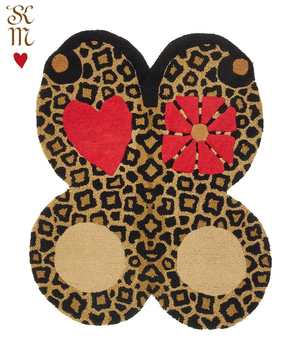 Doing Goods Loony leopard butterfly vloerkleed L - 1.45.10.125.099.5