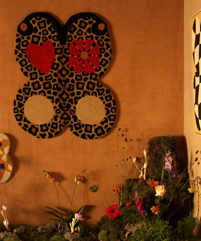 Doing Goods Loony leopard butterfly vloerkleed L - 1.45.10.125.099.5