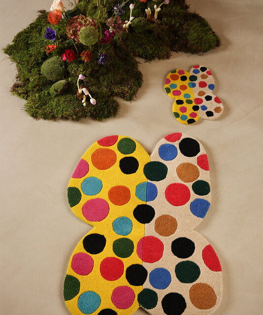 Doing Goods Tappeto Marley multi farfalla L - 1.45.10.136.099.5 Doing Goods Tappeto Marley multi farfalla L - 1.45.10.136.099.5