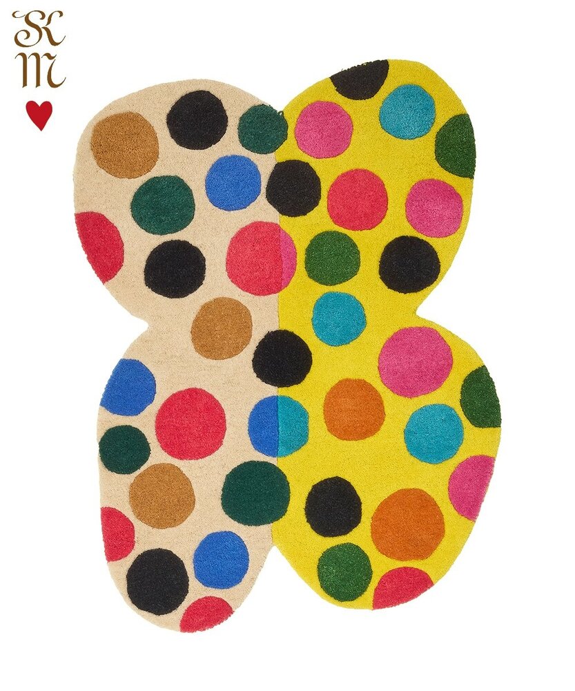 Doing Goods  Marley multi butterfly vloerkleed L - 1.45.10.136.099.5 Doing Goods  Marley multi butterfly vloerkleed L - 1.45.10.136.099.5