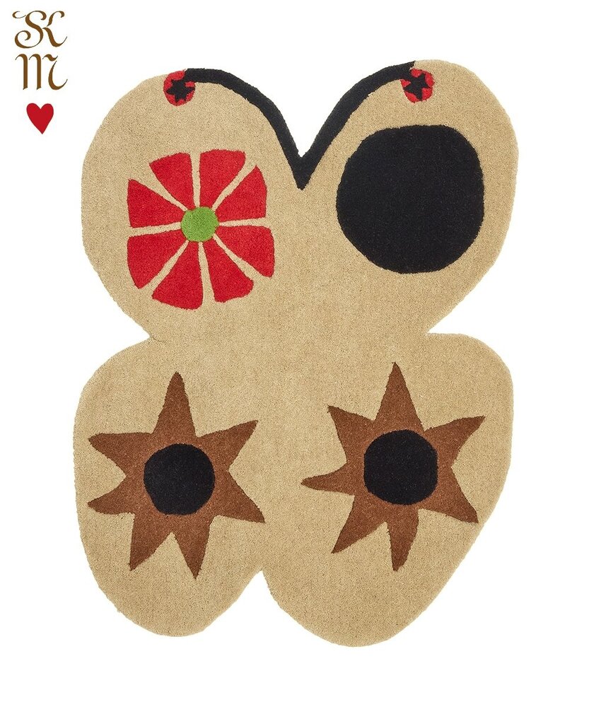 Doing Goods Tori butterfly vloerkleed L - 1.45.10.128.099.5 Doing Goods Tori butterfly vloerkleed L - 1.45.10.128.099.5