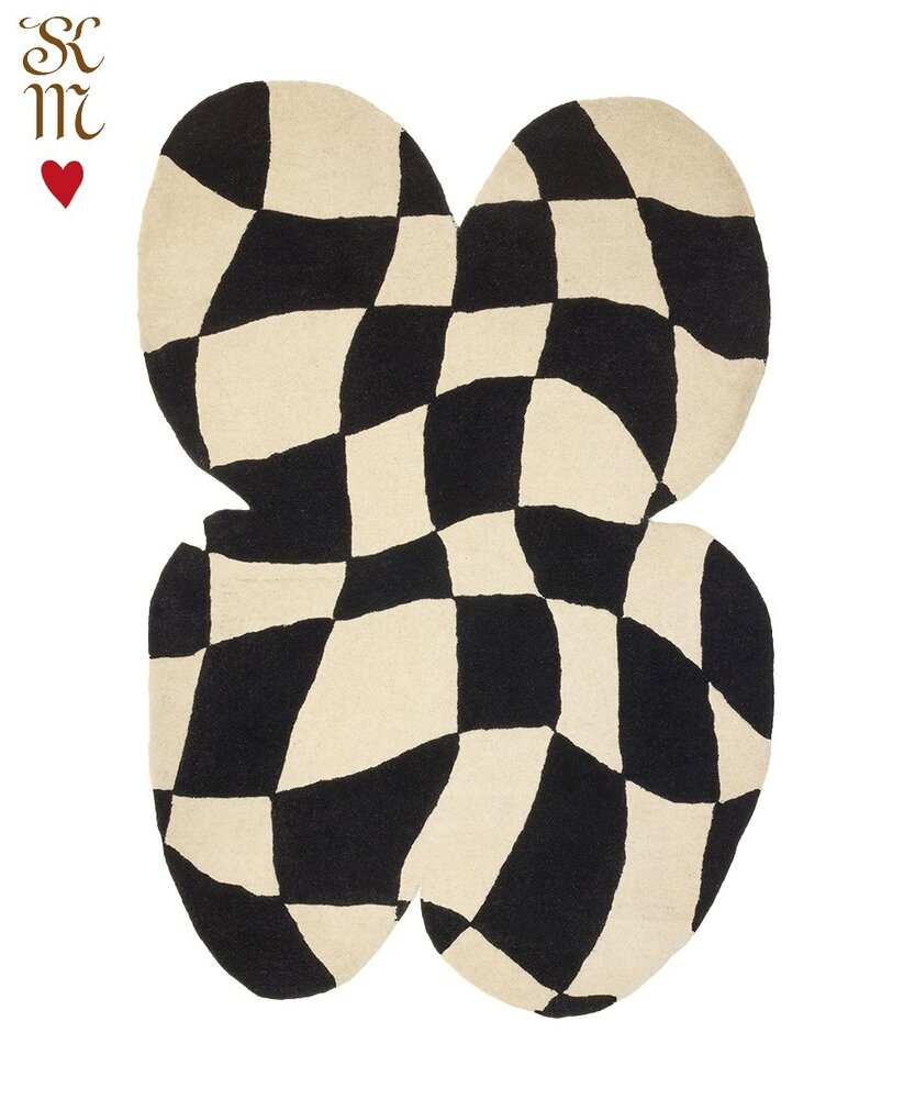 Doing Goods Cleo Checkered butterfly vloerkleed L - 1.45.10.132.099.4 Doing Goods Cleo Checkered butterfly vloerkleed L - 1.45.10.132.099.4