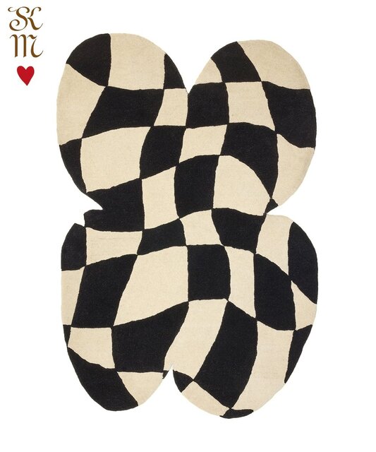 Doing Goods Cleo Checkered butterfly vloerkleed L - 1.45.10.132.099.4 Doing Goods Cleo Checkered butterfly vloerkleed L - 1.45.10.132.099.4