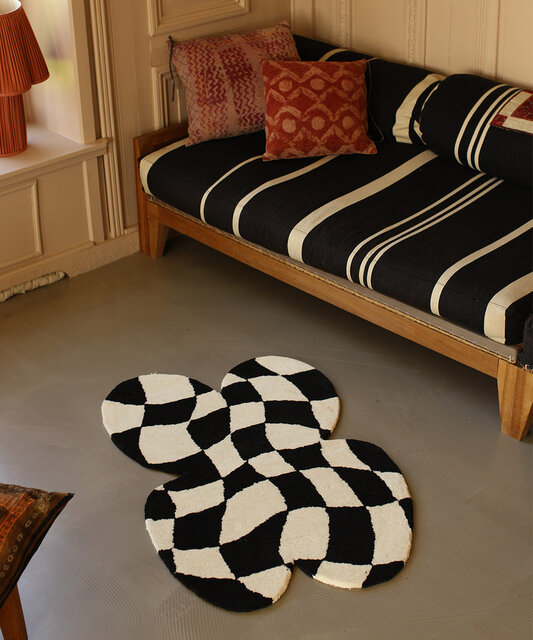 Doing Goods Cleo Checkered butterfly vloerkleed L - 1.45.10.132.099.4 Doing Goods Cleo Checkered butterfly vloerkleed L - 1.45.10.132.099.4