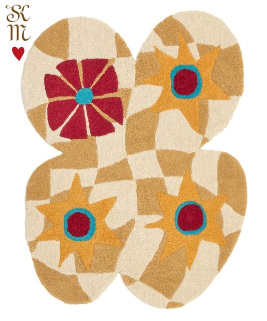 Doing Goods Chunky Check butterfly vloerkleed XL - 1.45.10.122.099.6