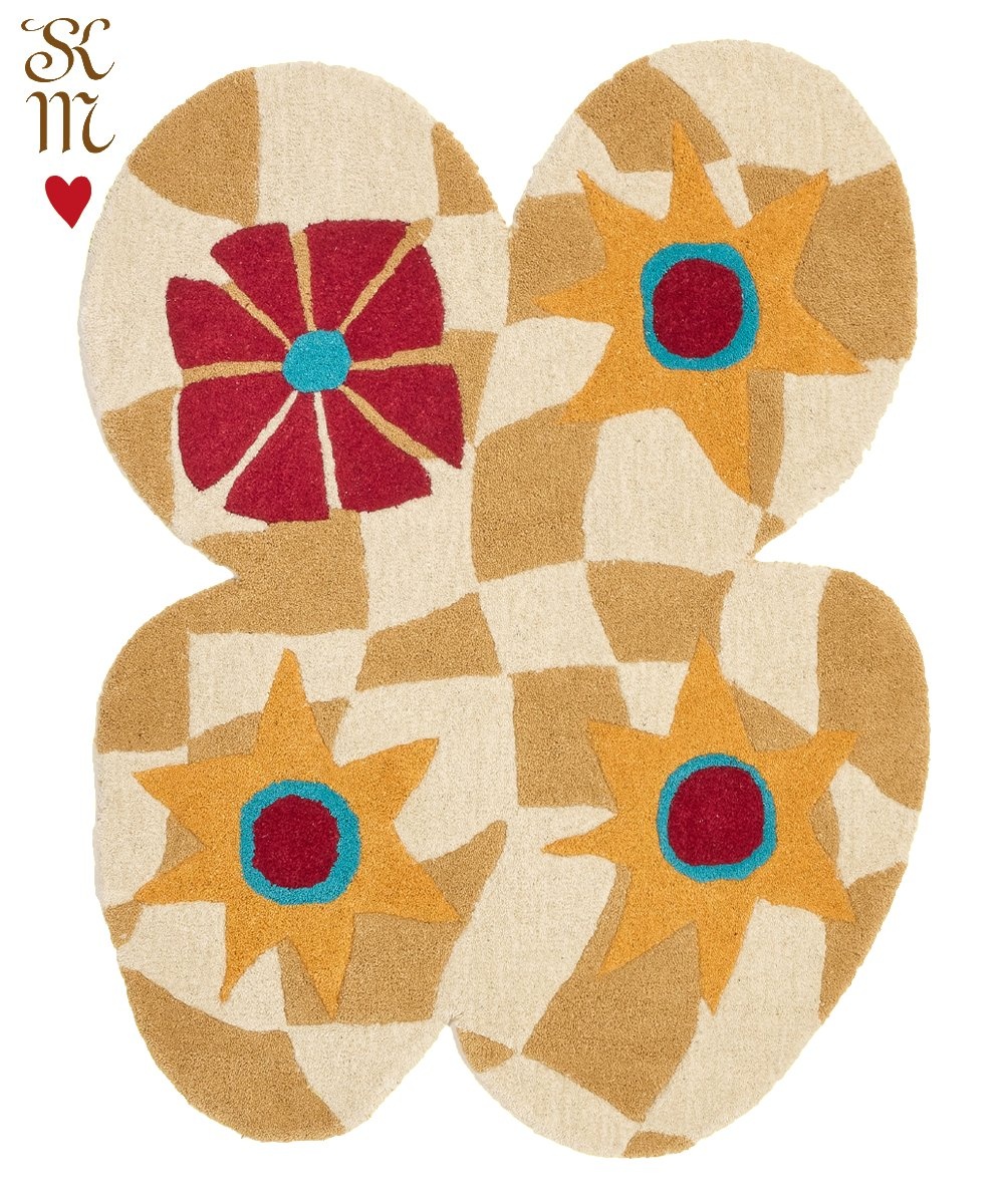 Doing Goods Chunky Check butterfly vloerkleed XL - 1.45.10.122.099.6