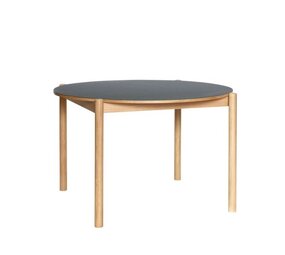 Hubsch Table oblique ronde noire