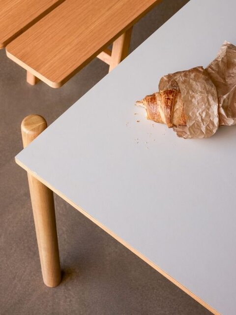 Hubsch Skrått bord grått - 882039