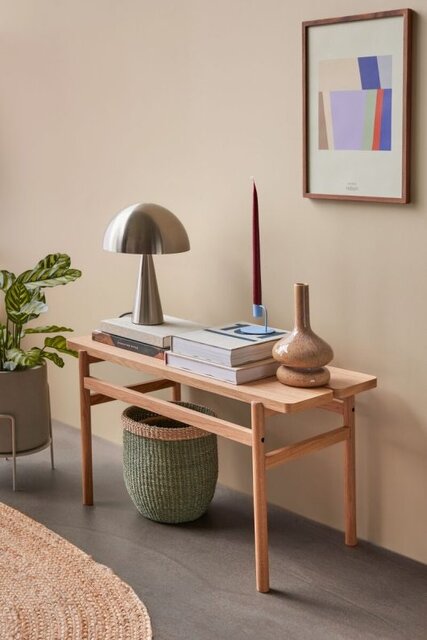 Hubsch Lampe de table Mush mini nickel - 991109 Hubsch Lampe de table Mush mini nickel - 991109