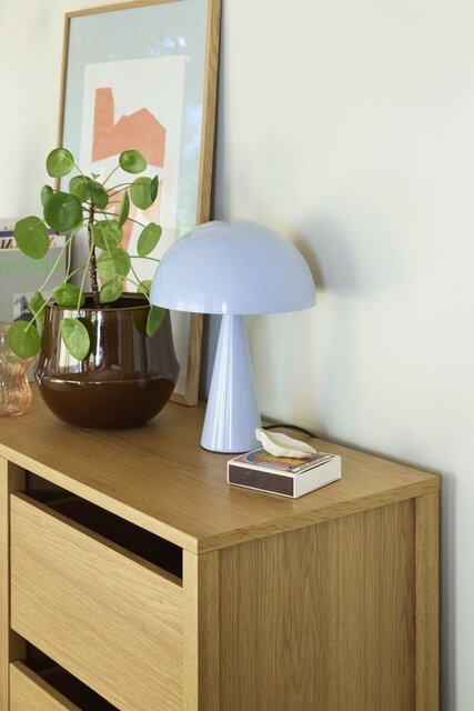 Hubsch Mush bordslampa mini isblå - 962058