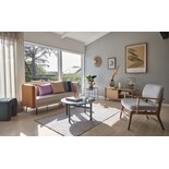 Hubsch Haze lounge chair gray/natural - 021126