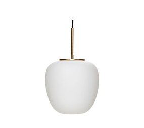 Hubsch Muse pendellampe Ø25cm hvid