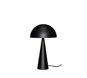 Hubsch Lámpara de mesa Mush alta negra mate