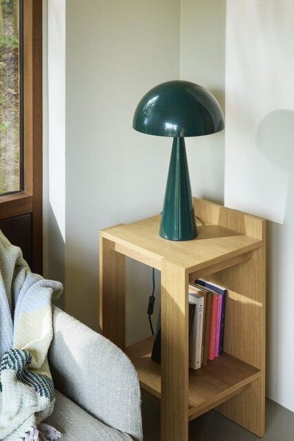 Hubsch Mush bordlampe høy mørkegrønn - 962065