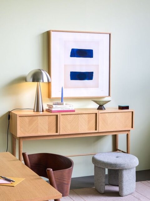 Hubsch Mush table lamp tall nickel - 991108 Hubsch Mush table lamp tall nickel - 991108