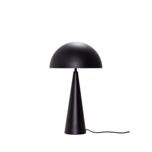 Hubsch Lámpara de mesa Mush alta negra - 990715