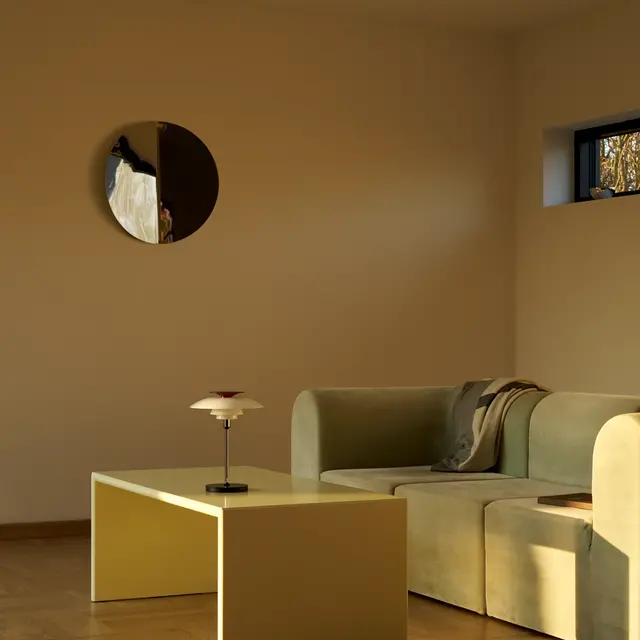 Louis Poulsen PH 80 bærbar bordlampe opalhvid/højglans forkromet - 5744172325